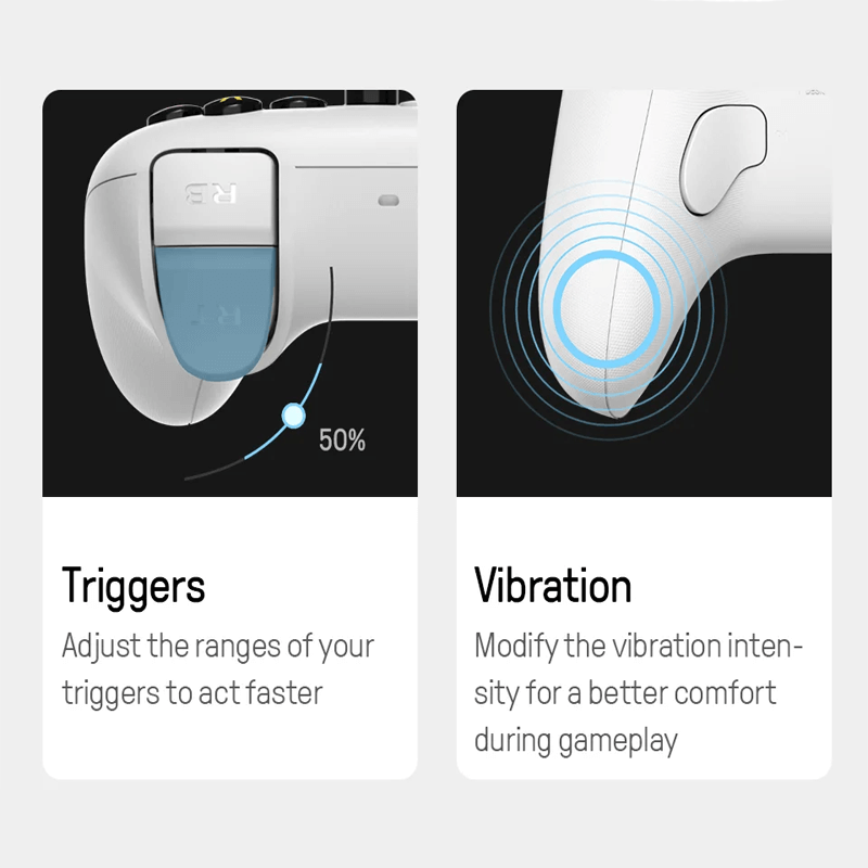 Ultimat 2.4G Trådlös Kontroller - Hall Effect Joystick Uppgradering för PC, Steam Deck & Android Spel