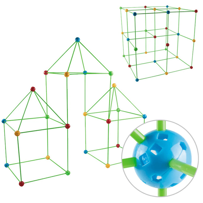 3D lekehus | Byggesett med pinner