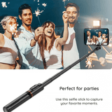 Selfiestick-stativ med fjernkontroll