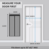Magnetisk insektnett for dør