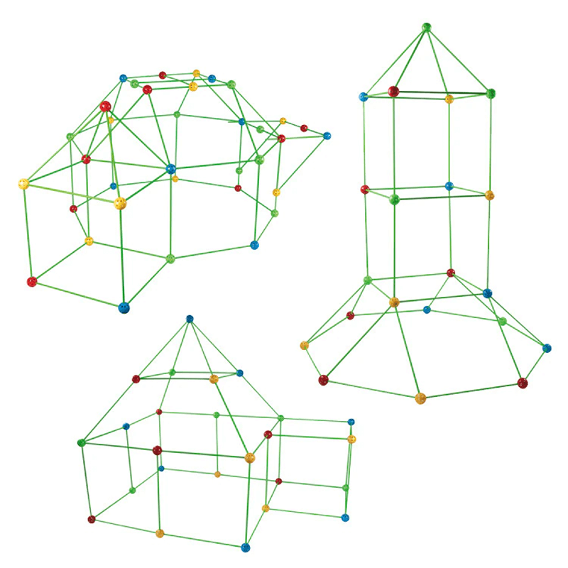 3D lekehus | Byggesett med pinner