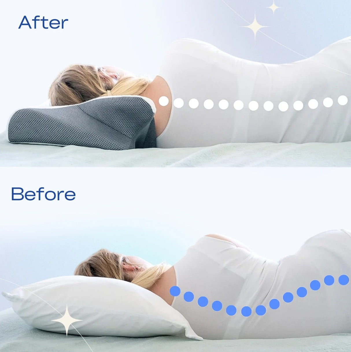 Snoozeit.™ - Ergonomisk & Skön Ortopedisk Nackkudde