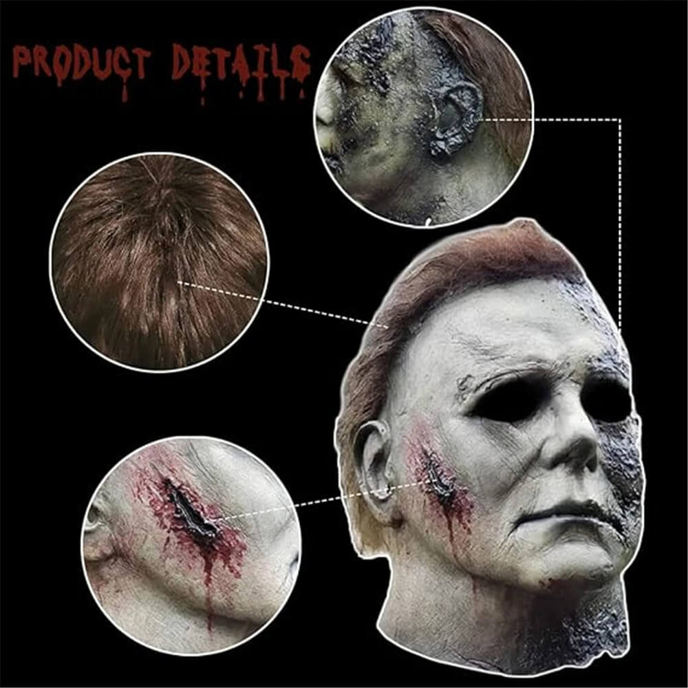 Halloween Michael Myers Mask – Skräckmask för Halloween och Cosplay