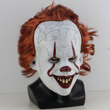 Halloween Pennywise Clownmask – Skräckinjagande Demonclown för Halloween och Karneval