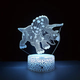 3D LED-lampe Dinosaur