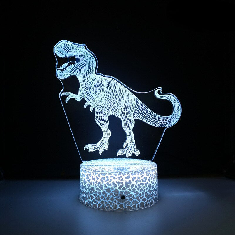 3D LED-lampe Dinosaur