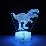 3D LED-lampe Dinosaur